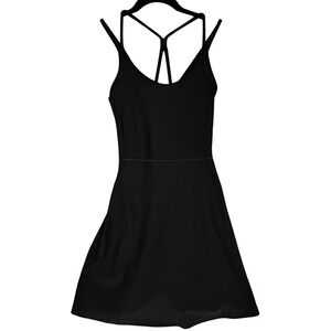 Old Navy Active Black Cloud+ Go Dry Tennis Dress Built in Shorts Size S